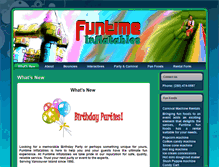 Tablet Screenshot of funtimeinflatables.ca